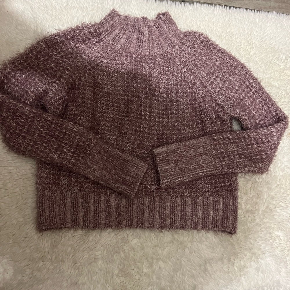 SO Women's Dusty Rose Turtleneck Sweater